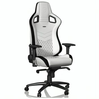 Silla Gamer Premium Edición Especial NobleChairs Epic Blanco Blanca